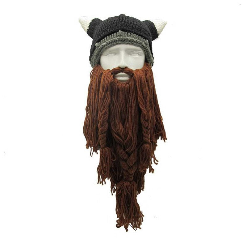 Bonnet-Barbe Viking tricoté (Offre de Noël)